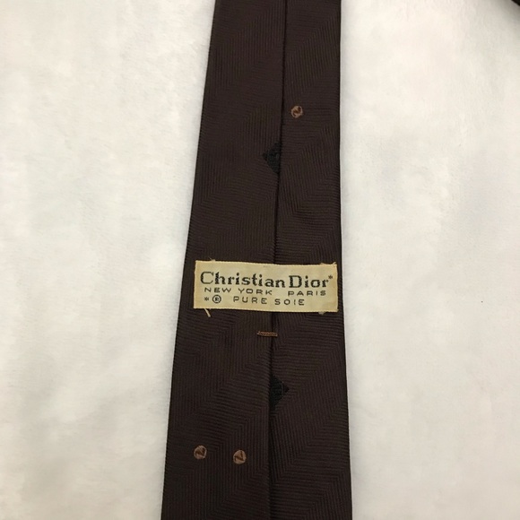 CHRISTIAN DIOR Silk Neck Tie - Picture 3 of 6